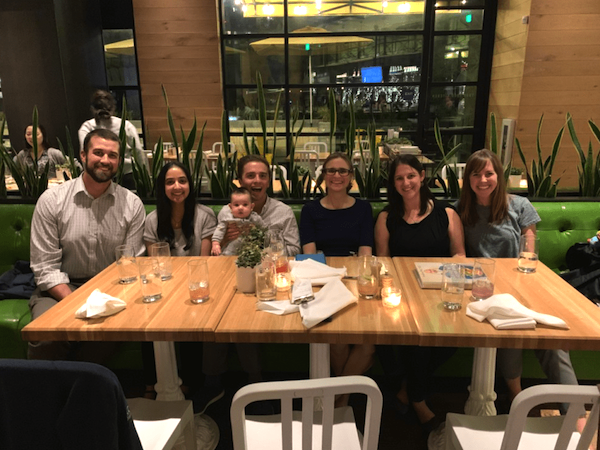 Integrative Medicine residents at dinner